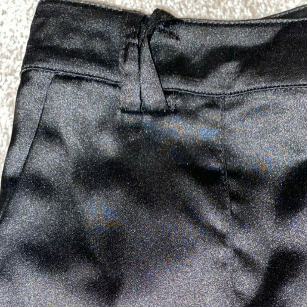 Aqua Satin Cargo Jogger Pants - Picture 4 of 13